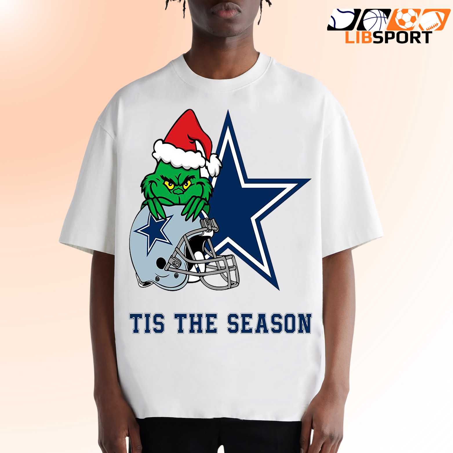 Grinch Dallas Cowboys T-Shirt, Christmas Football Streetwear
